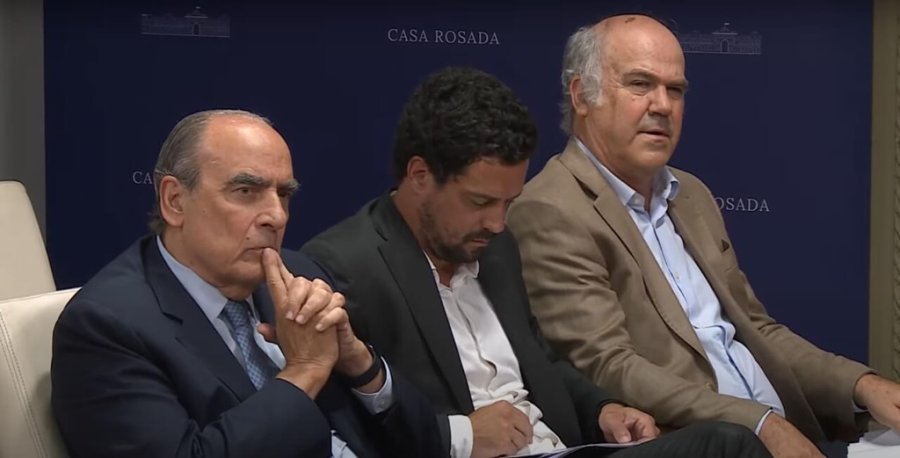 MINISTROS. Guillermo Francos, Sergio Iraetta y Pablo Lavigne, estos &uacute;ltimos recientemente ingresados al Gobierno.