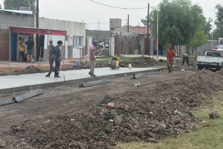 Uno de los tramos de la obra en ejecuci&oacute;n.