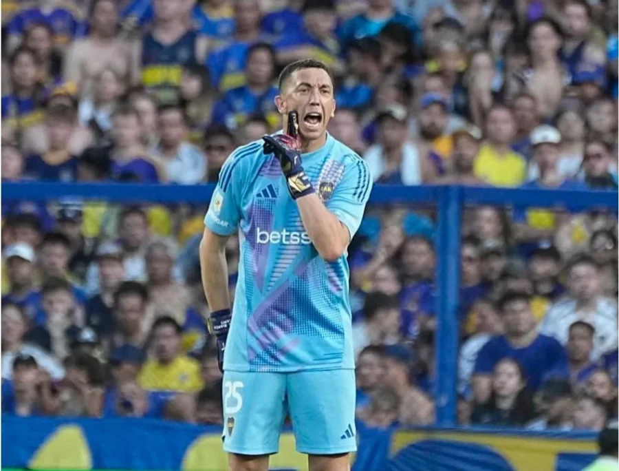Agust&iacute;n Marches&iacute;n debut&oacute; en el arco de Boca en la victoria ante Hurac&aacute;n.