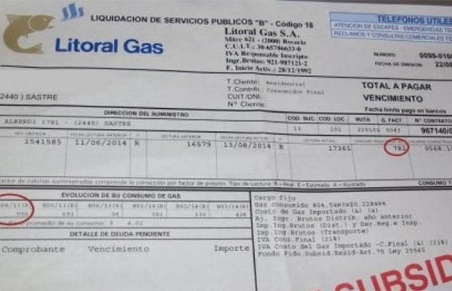 LITORAL GAS. Pidi&oacute; actualizar sus tarifas desde marzo.