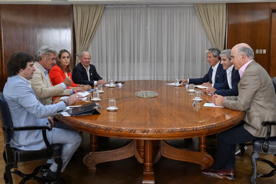 REUNION CON EL GOBIERNO. El tema central del encuentro fueron los Derechos de Exportaci&oacute;n en el sector agropecuario.