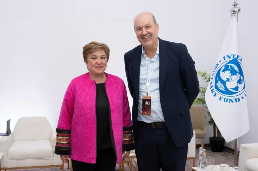 Federico Sturzenegger y Kristalina Georgieva mantuvieron una reuni&oacute;n en Arabia Saudita.