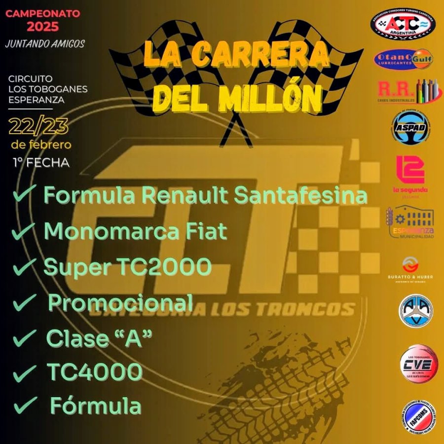 Los Troncos disputar&aacute;n el fin de semana una carrera especial en Esperanza.