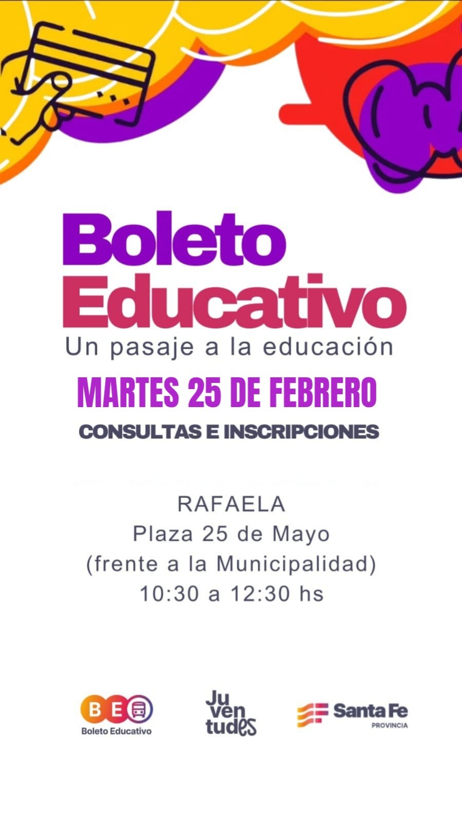Para m&aacute;s informaci&oacute;n, los interesados pueden acercarse al punto de atenci&oacute;n en la fecha y horario indicados.