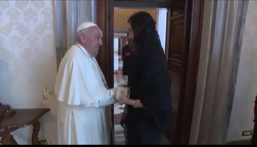 La &uacute;ltima visita de la vicepresidenta Victoria Villarruel al Papa Francisco en El Vaticano fue en octubre de 2024.
