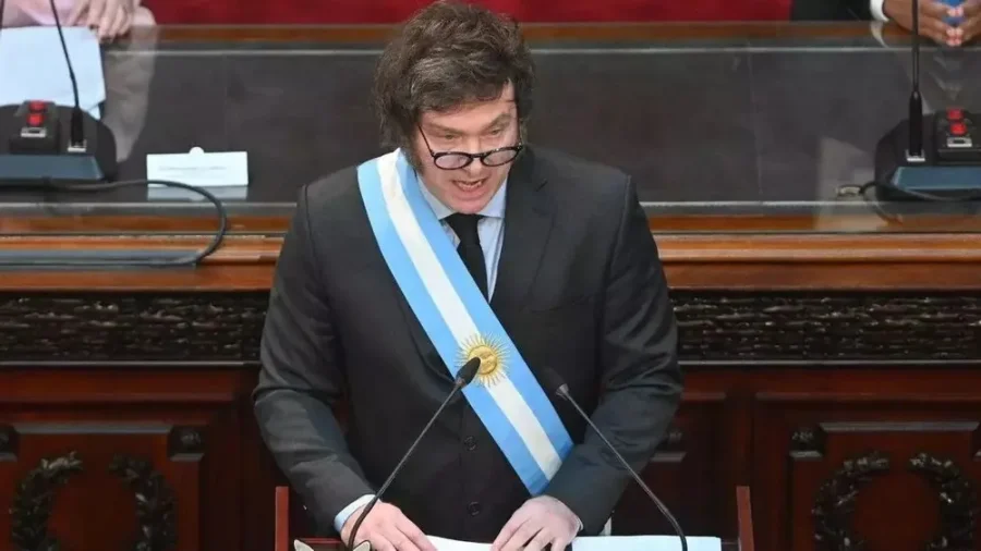 JAVIER MILEI. Afectado por el esc&aacute;ndalo de la estafa cripto, ir&aacute; este s&aacute;bado al Congreso.