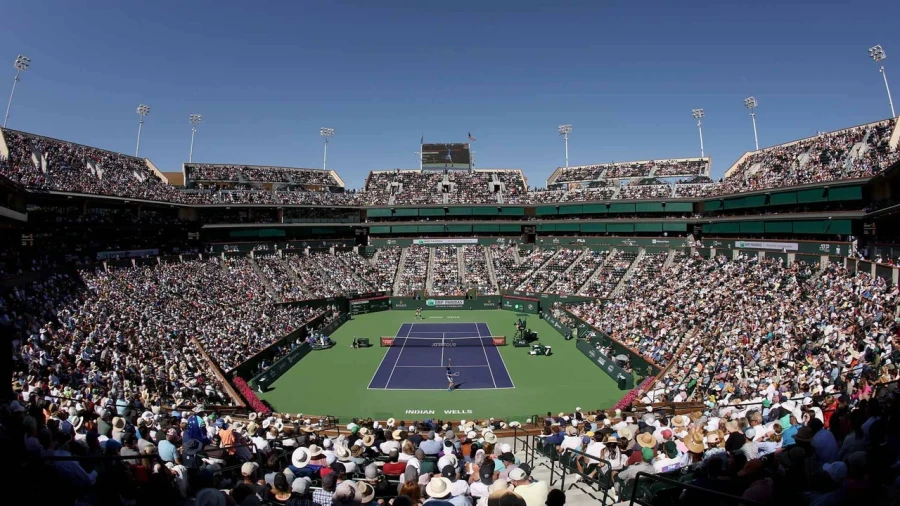 IMPONENTE. El principal estadio del Master 1000 que se juega en el desierto estadounidense.
