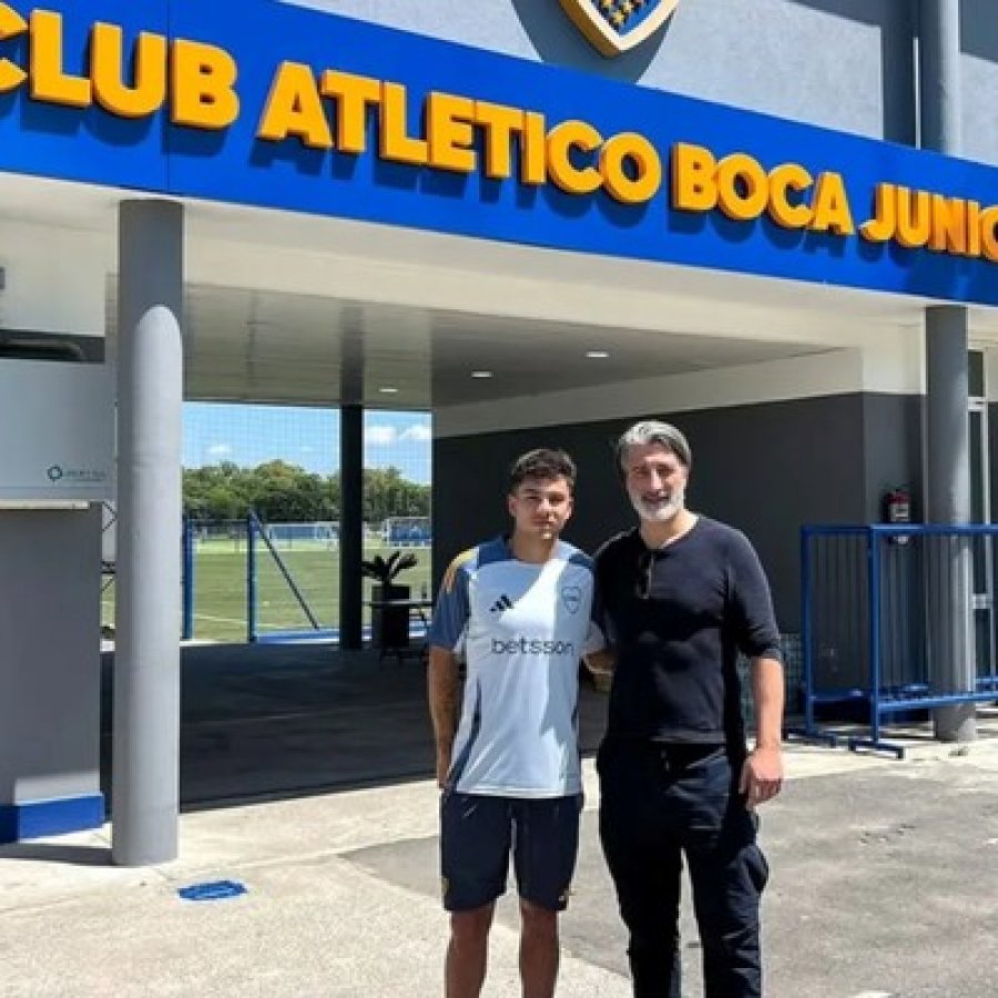 CON EL DT. Lucas Blondel junto a Marat&oacute;n Yakin.
