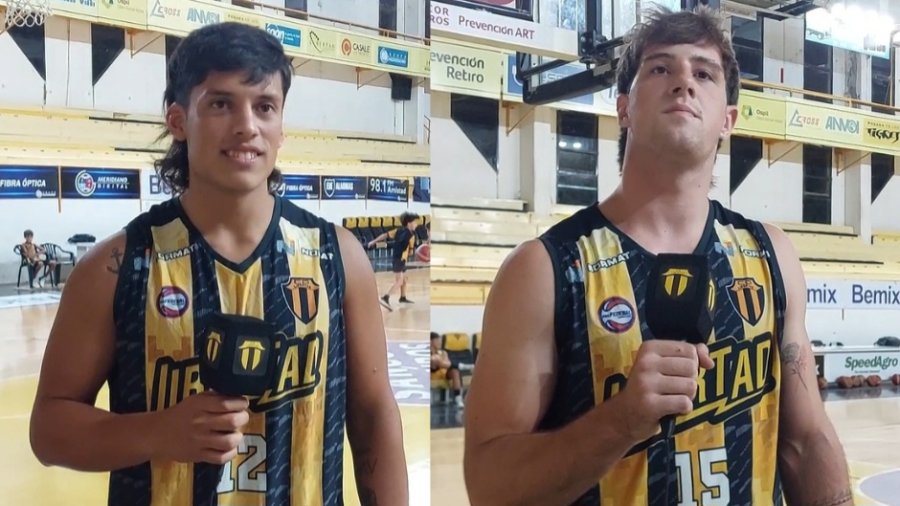 REFUERZOS. El rafaelino Valent&iacute;n Vasquez y el ceresino Bautista Manassero.