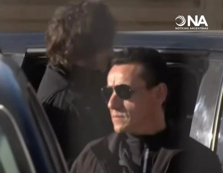 Javier Milei en Bah&iacute;a Blanca.