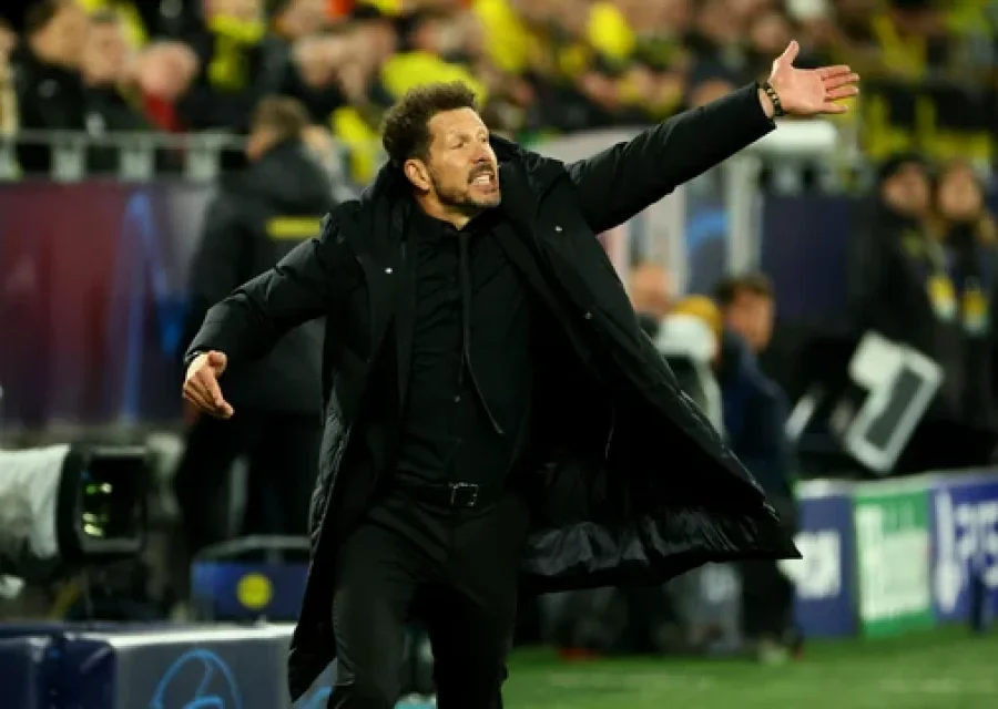 Diego Simeone, DT del Atl&eacute;tico de Madrid.