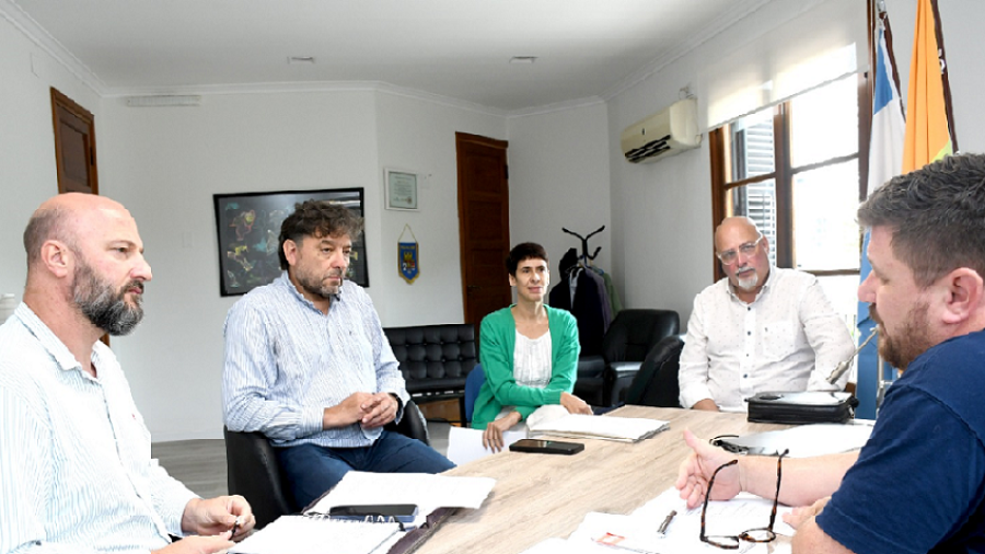 Sebasti&aacute;n Ranca&ntilde;o, Eduardo Cosentino, Andrea Ochat, Fabi&aacute;n Bongiovanni y Pablo Pinotti durante el encuentro.