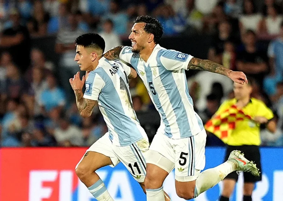Thiago Almada, autor del &uacute;nico gol del partido ante Uruguay.
