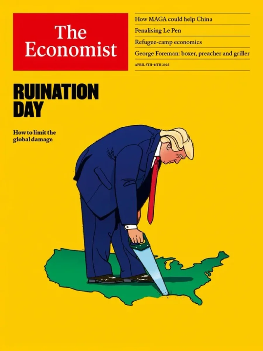 CARICATURA. Trump, seg&uacute;n la mirada de The Economist.