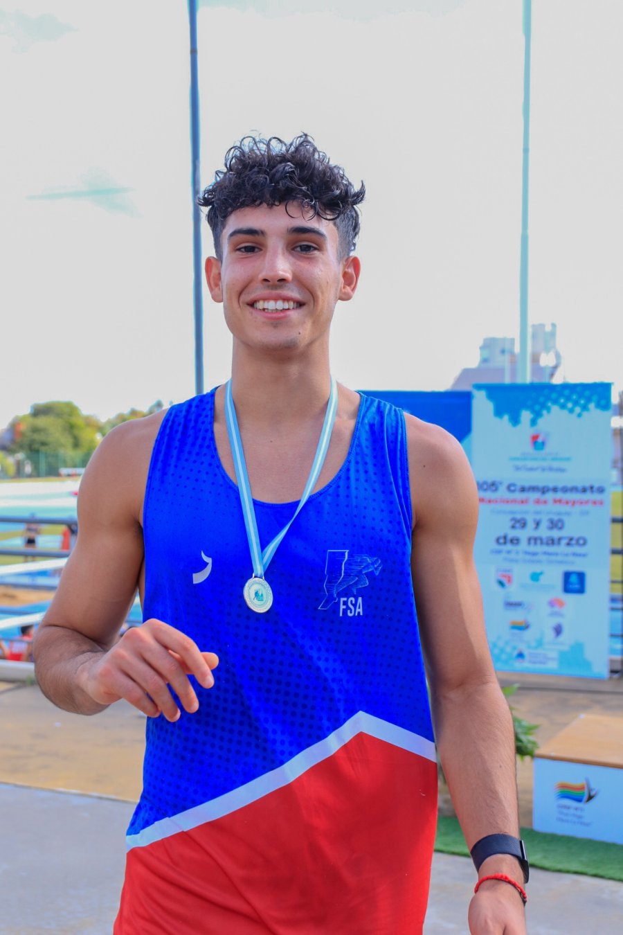 MEDALLISTA. El rafaelino obtuvo la de plata en el Nacional de Mayores.