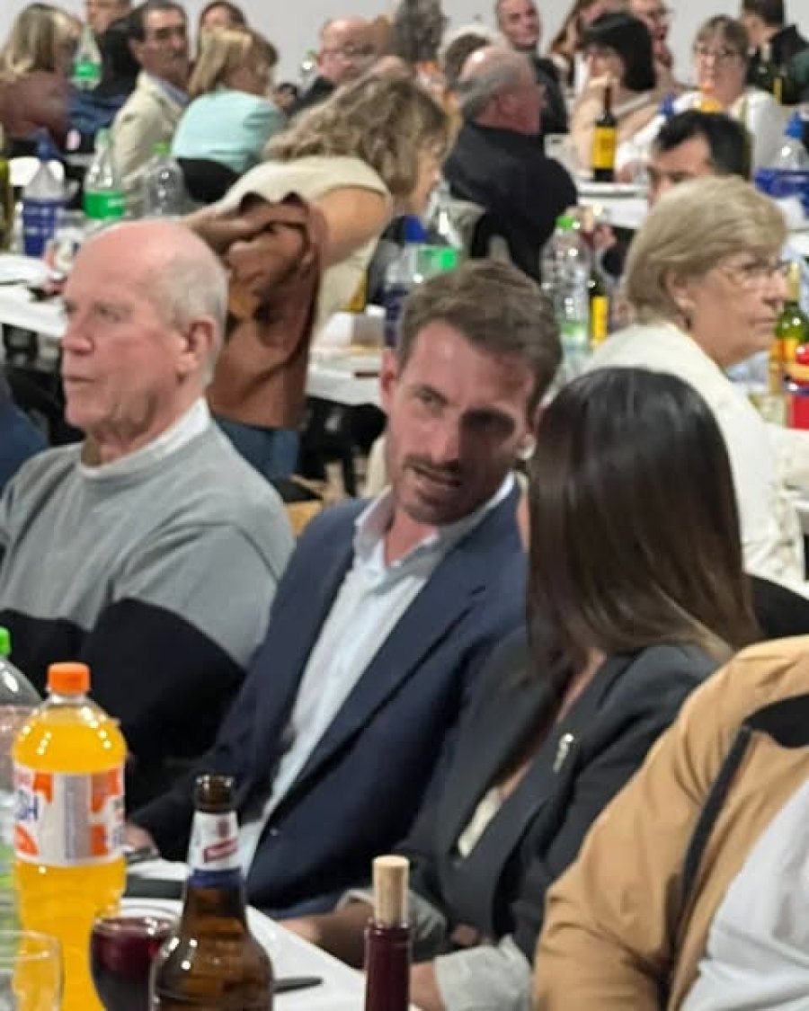 El mandatario sanvicentino durante la celebraci&oacute;n.