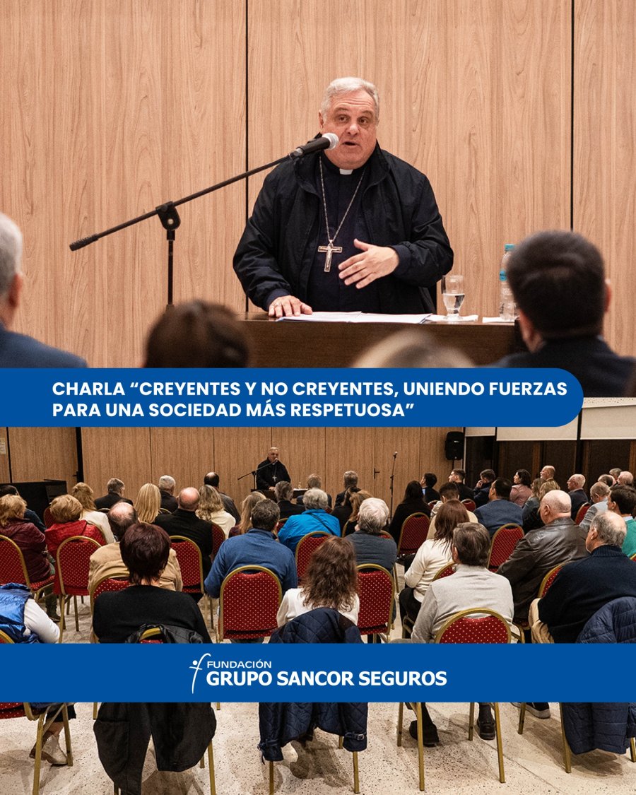 Mons. marcelo Colombo durante su exposici&oacute;n.