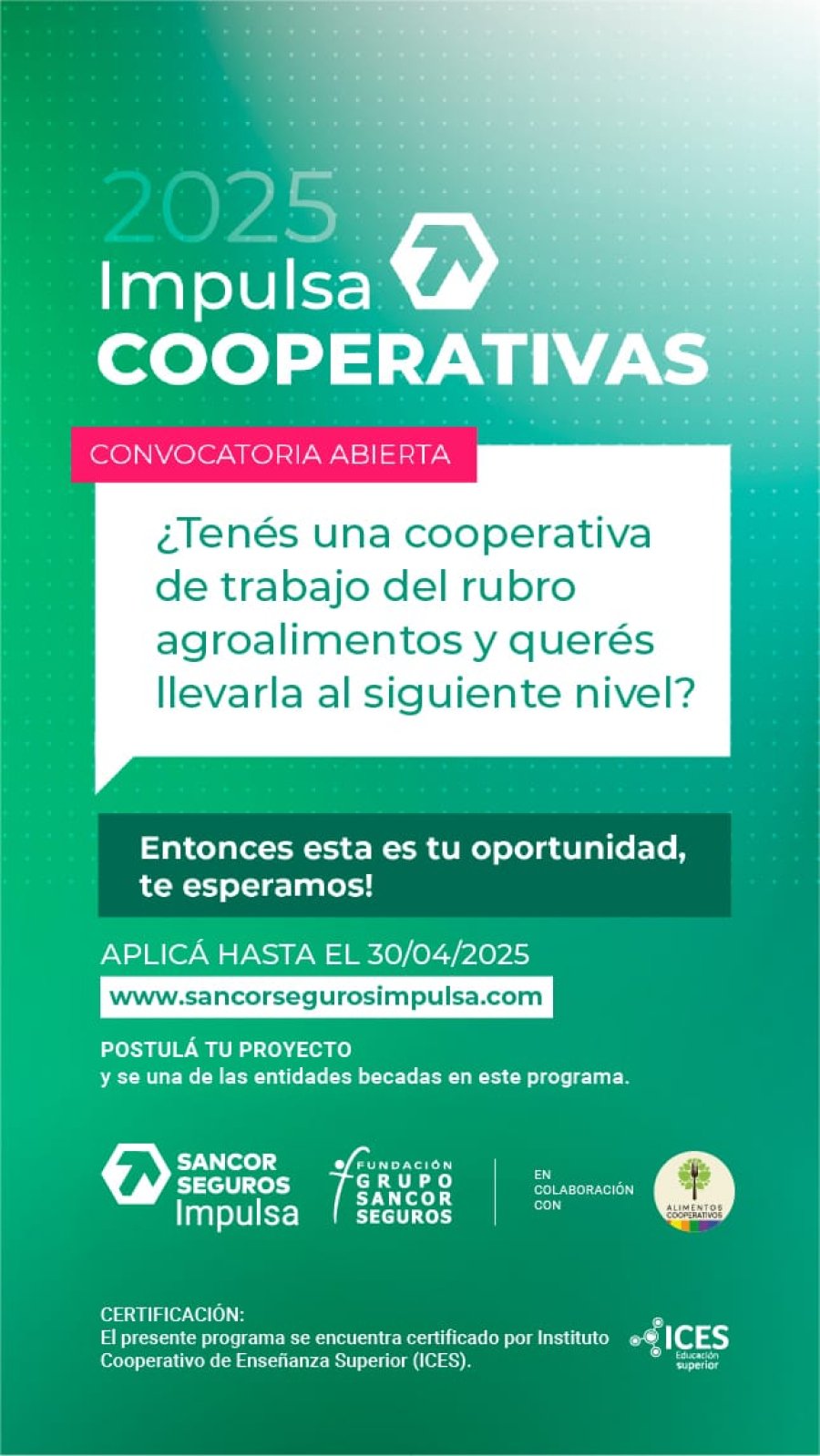Promoci&oacute;n de la convocatoria.