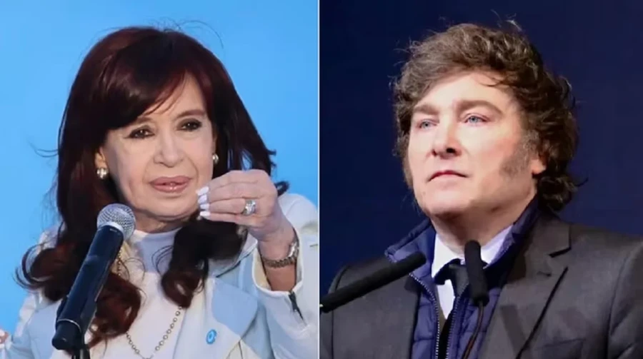CFK cruz&oacute; a Milei.