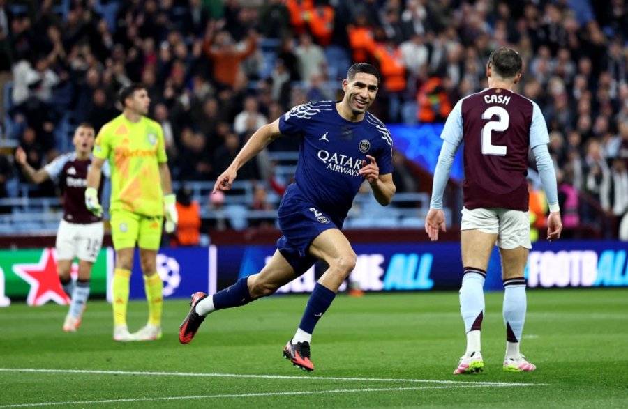 EL ASTON VILLA LE GAN&Oacute; AL PSG PERO NO LE ALCANZ&Oacute;