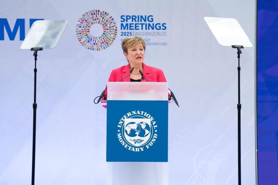 Georgieva al brindar el discurso &ldquo;curtain raiser&rdquo;, que es previo a la inauguraci&oacute;n de la Asamblea de Primavera del FMI de la semana que viene en Washington.