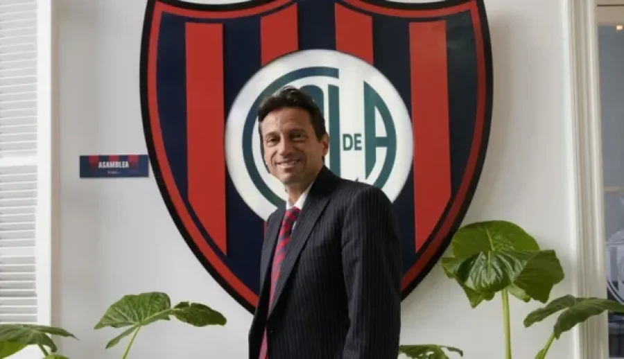 El presidente de San Lorenzo, Marcelo Moretti, envuelto en un esc&aacute;ndalo.