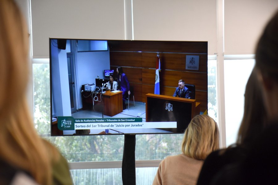 El juez Nicol&aacute;s Stegmayer presidi&oacute; el sorteo en los Tribunales de San Crist&oacute;bal.