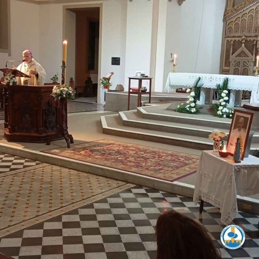 Mons. Pedro Torres durante la homil&iacute;a.