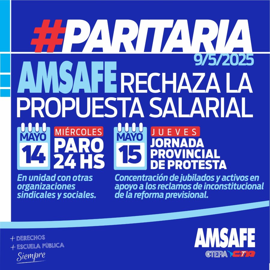 RECHAZO. El gremio de los docentes p&uacute;blicos de Santa Fe no acept&oacute; el 8% de mejora salarial y el mi&eacute;rcoles retomar&aacute; las medidas de fuerza.