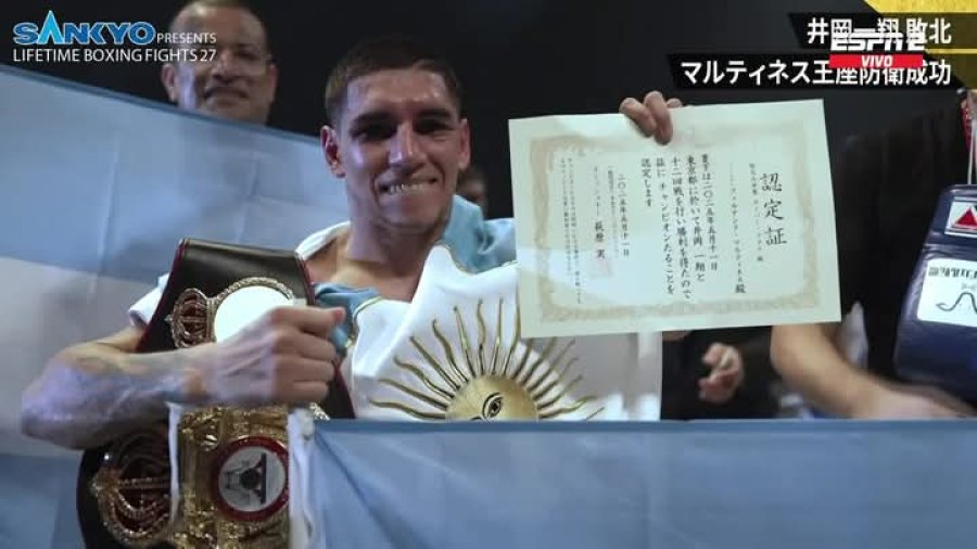 EMOCIONADO. El "Pumita" logr&oacute; un gran triunfo en la casa del adversario.