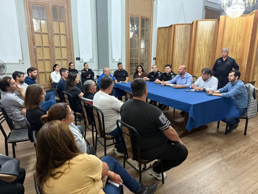 El encuentro se llev&oacute; a cabo en la sede de la Jefatura de Polic&iacute;a de la Unidad Regional V.