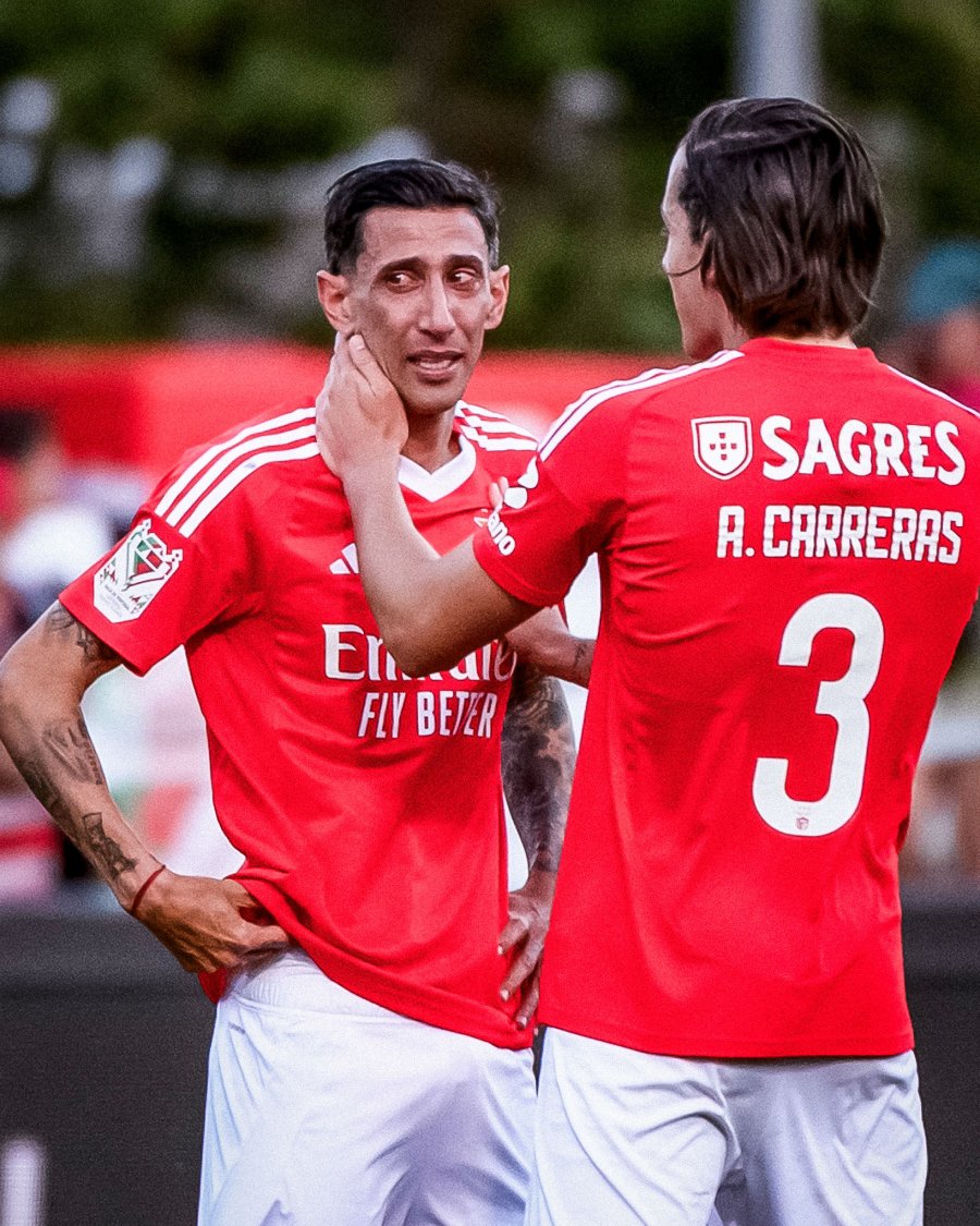 &Aacute;ngel Di Mar&iacute;a llor&oacute; desconsoladamente en su despedida del Benfica