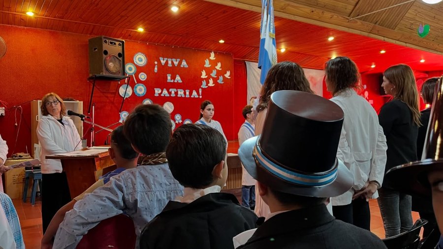 Una de las actividades de la celebraci&oacute;n patri&oacute;tica.