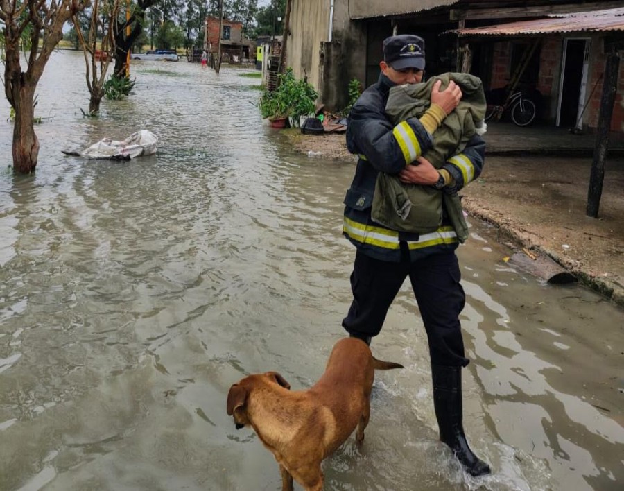 Se habilitaron 4 centros de evacuados para 117 personas.
