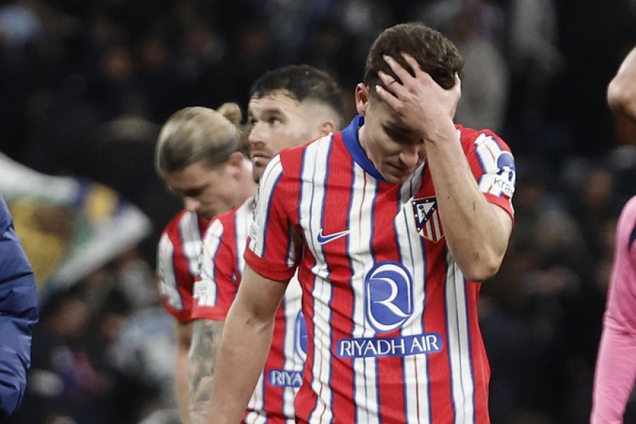 Juli&aacute;n &Aacute;lvarez, durante aquel fat&iacute;dico d&iacute;a del Atl&eacute;tico.