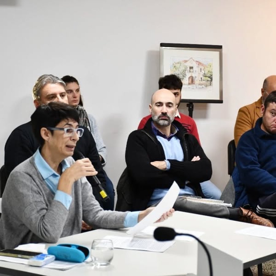 Andrea Ochat durante su exposici&oacute;n.