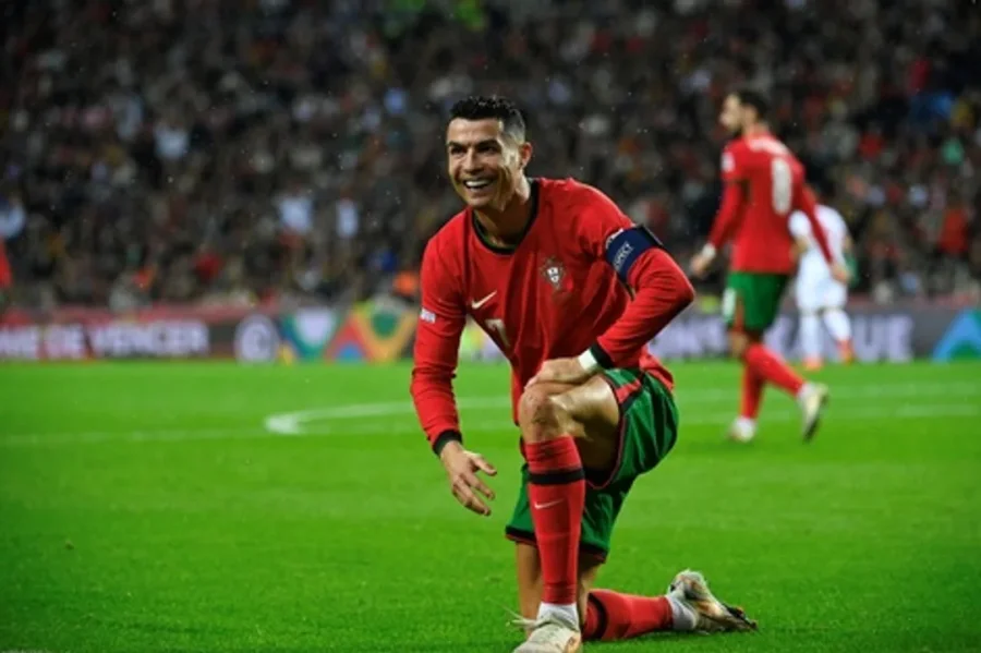 Cristiano Ronaldo, de 40 a&ntilde;os, es el goleador de Portugal en el torneo.