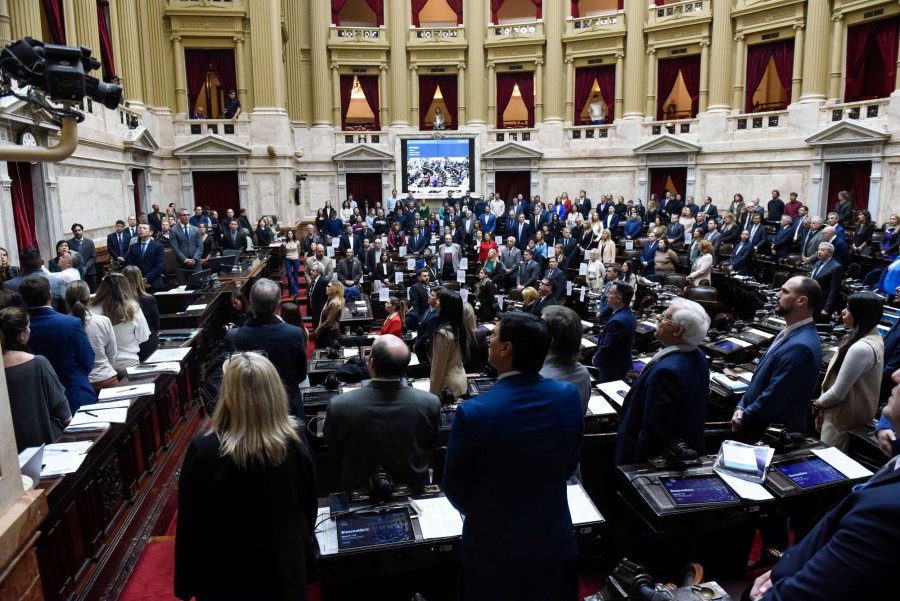 Los diputados nacionales durante la sesi&oacute;n p&uacute;blica de este jueves.
