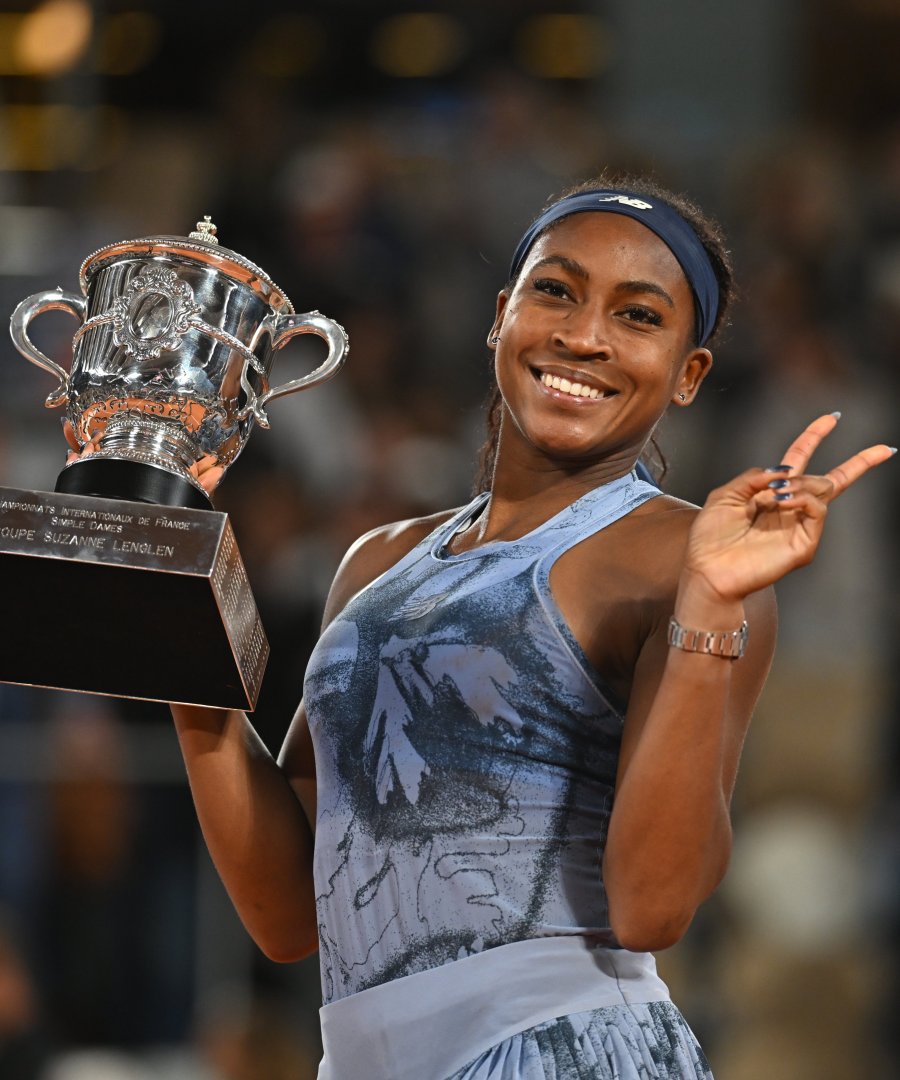 PURA FELICIDAD. La campeona del Abierto parisino.