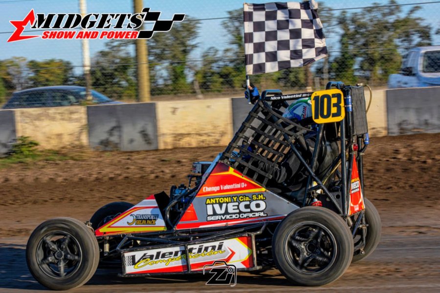Nicol&aacute;s Valentini gan&oacute; una entretenida final del Midgets Show and Power.