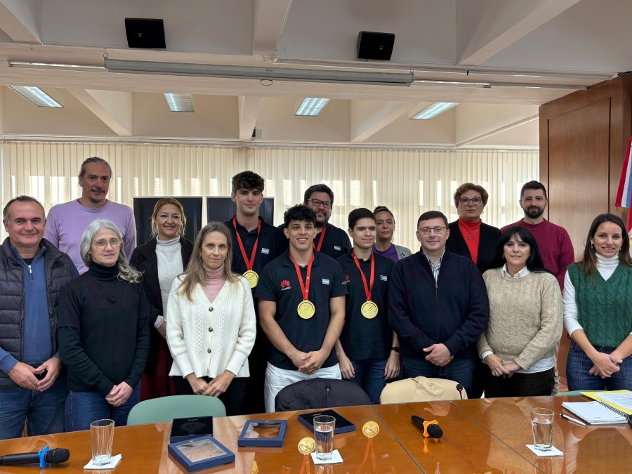 La delegaci&oacute;n rafaelina estuvo compuesta por Mateo Cerri, Francisco Franco y Esteban Porporato, con el acompa&ntilde;amiento del docente Mat&iacute;as Wanzenried.