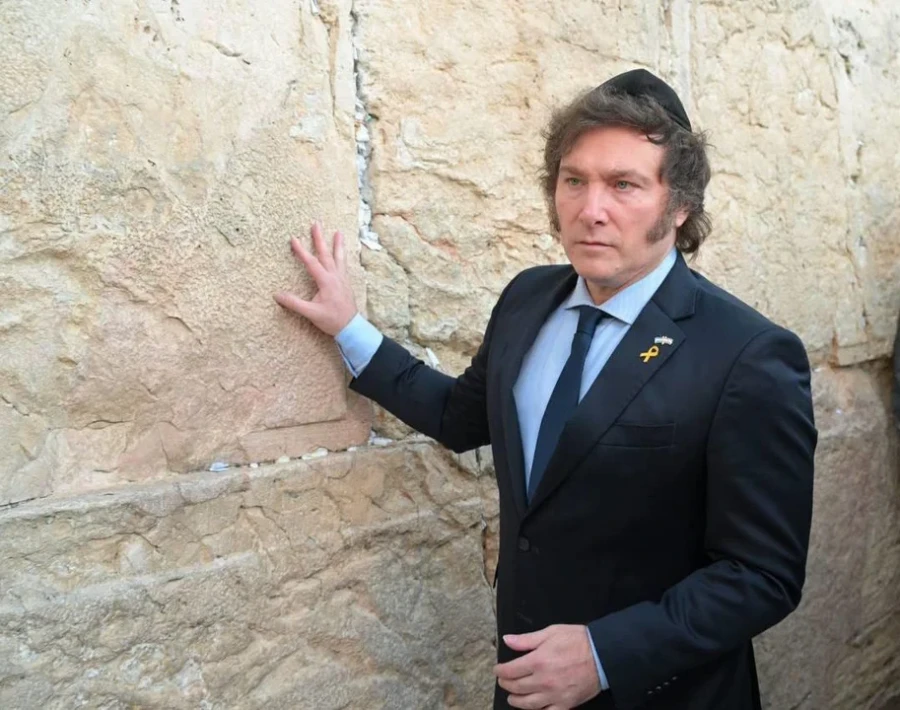 Milei en Israel.