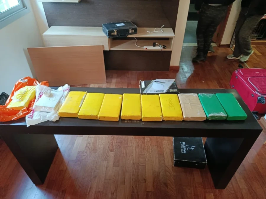 La droga hallada en un domicilio de Longhi Rossi en la ciudad de Rold&aacute;n.