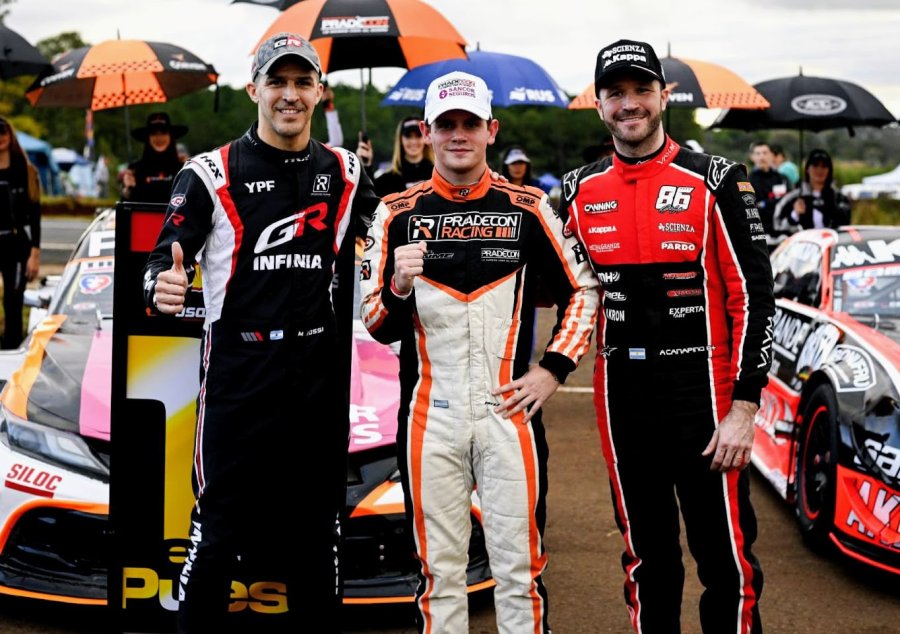 Mat&iacute;as Rossi (2&deg;), Otto Fritzler (1&deg;) y Agust&iacute;n Canapino (3&deg;).