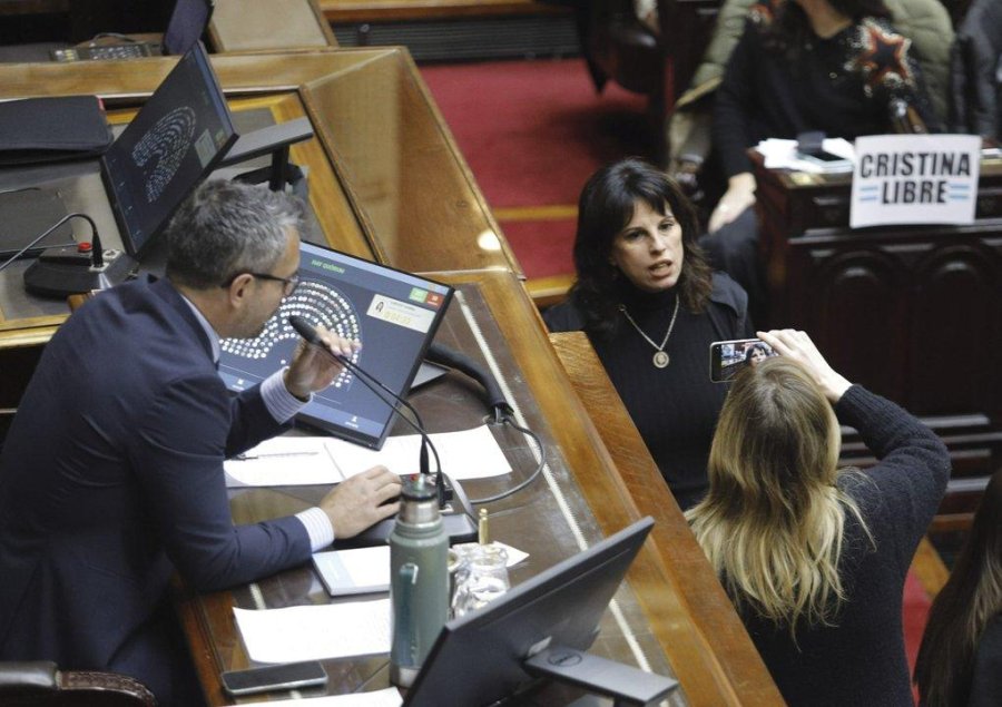 TENSION EN DIPUTADOS. Hubo enfrentamiento entre kirchneristas y libertarios durante sesi&oacute;n de este mi&eacute;rcoles.