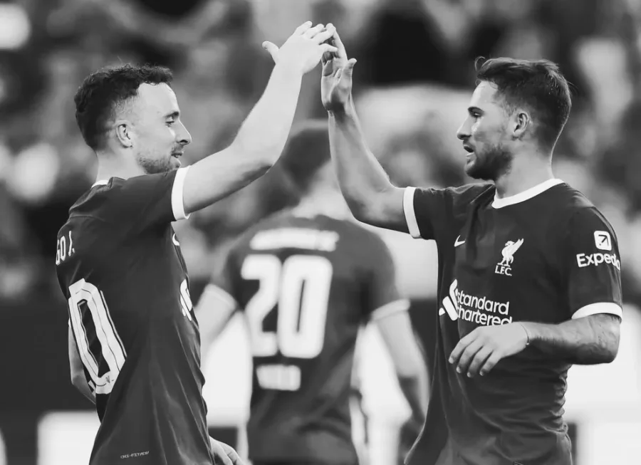 La imagen que comparti&oacute; Mac Allister para despedir a Diogo Jota.