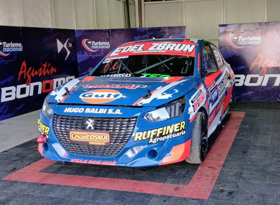 AGUST&Iacute;N BONOMO. Disputar&aacute; su primera carrera con el Peugeot 208 en la Clase 2.