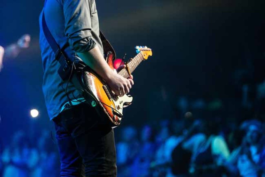 La guitarra, instrumento emblem&aacute;tico del rock.
