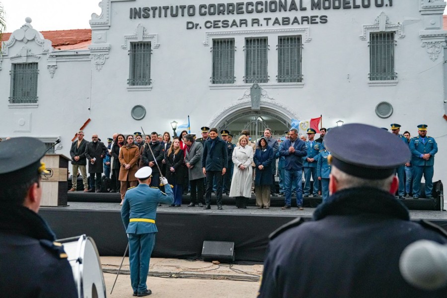 El gobernador encabez&oacute; en Coronda el acto por el D&iacute;a del Agente Penitenciario, que se celebra cada 16 de julio.