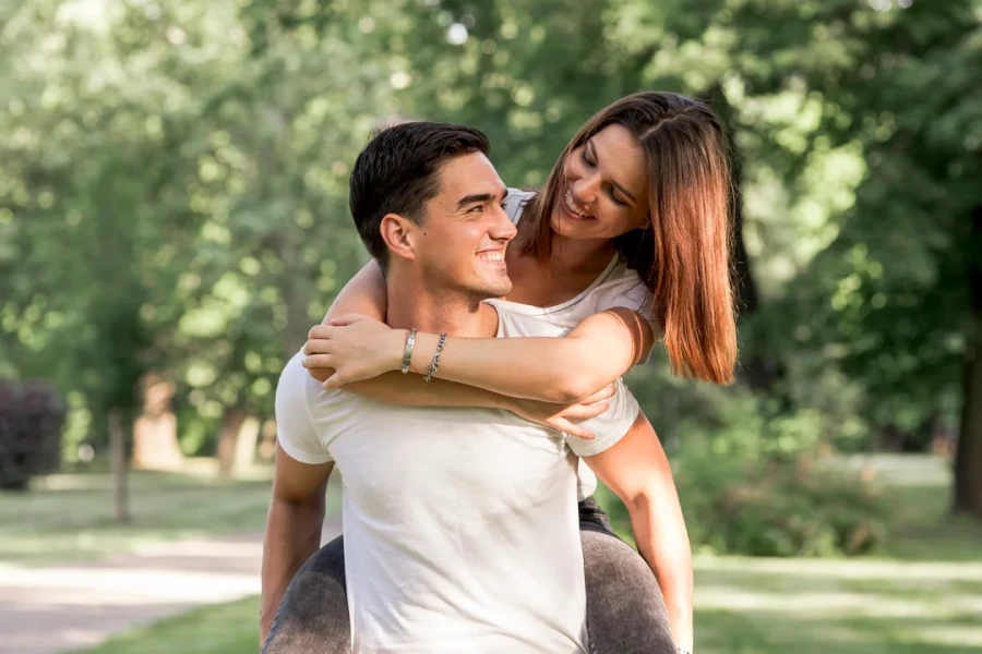 Pareja feliz.